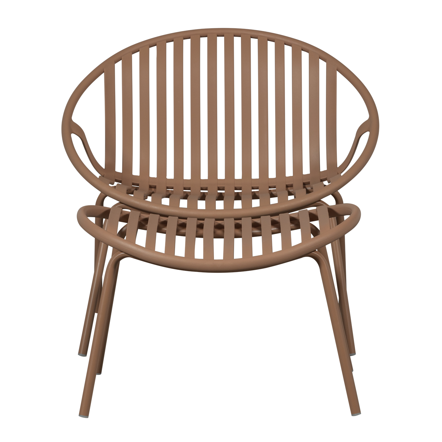 Poltrona da giardino con poggiapiedi Bray 81x73 cm