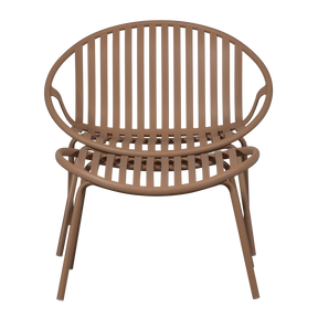 Poltrona da giardino con poggiapiedi Bray 81x73 cm