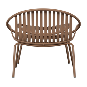 Poltrona da giardino con poggiapiedi Bray 81x73 cm