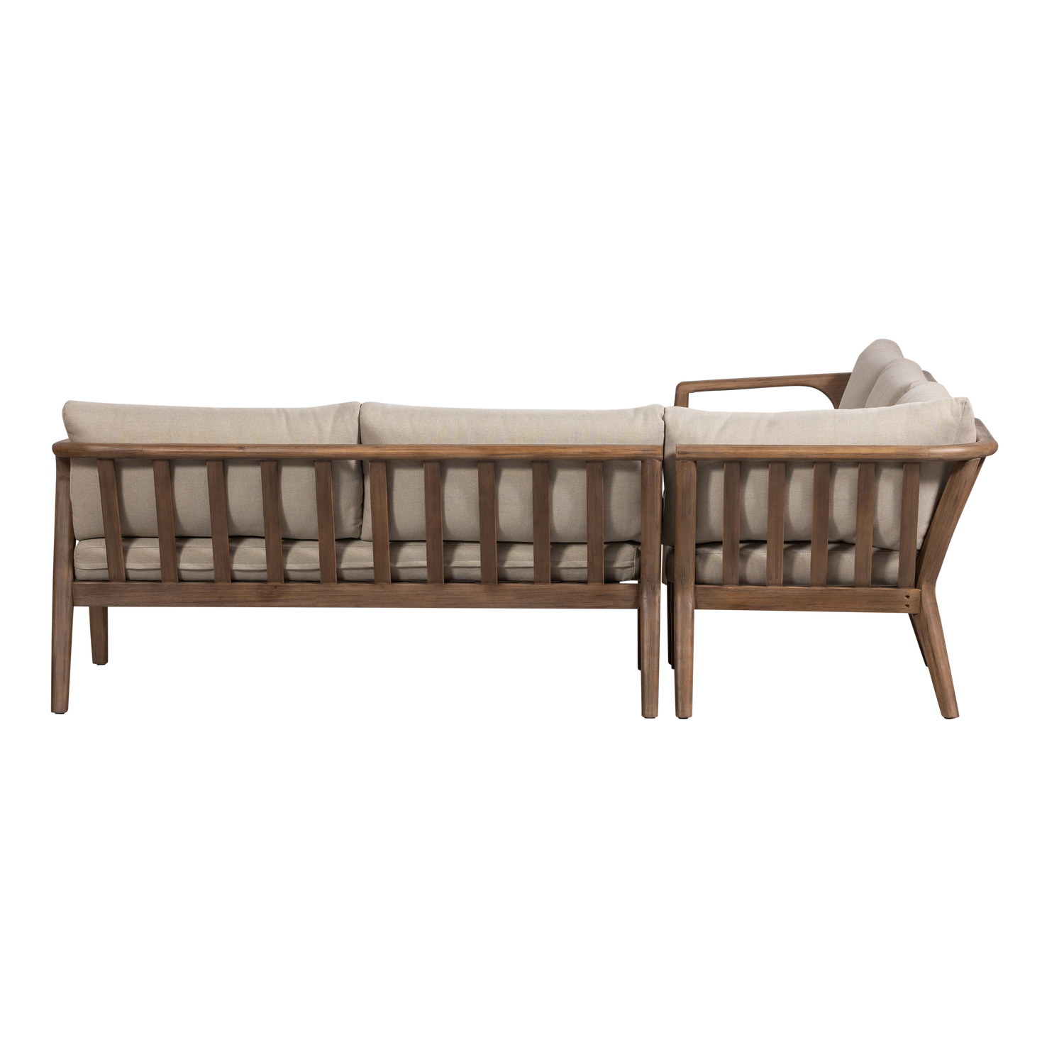 Divano da esterno in legno di acacia Rivus 227x67 cm