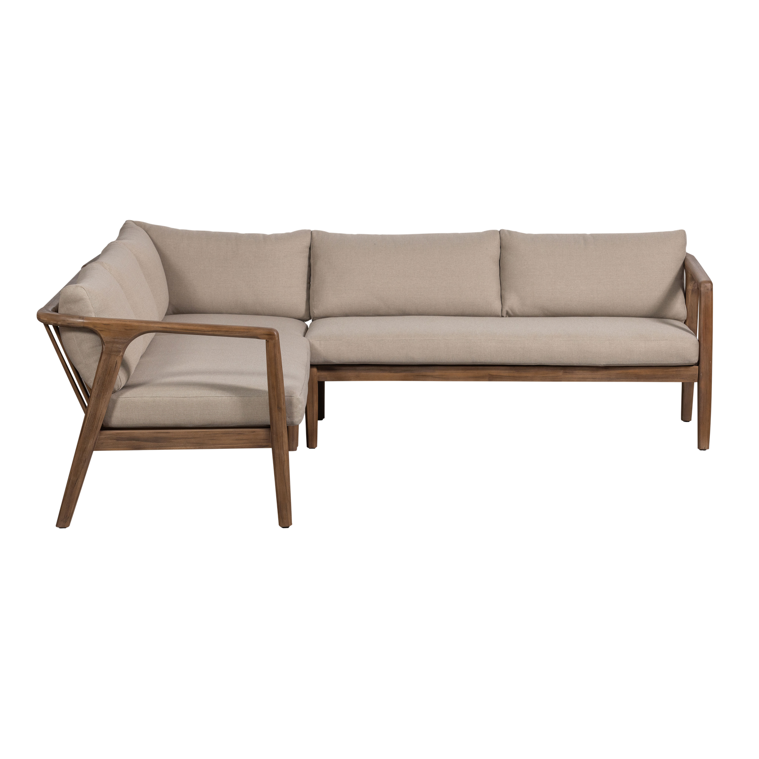 Divano da esterno in legno di acacia Rivus 227x67 cm