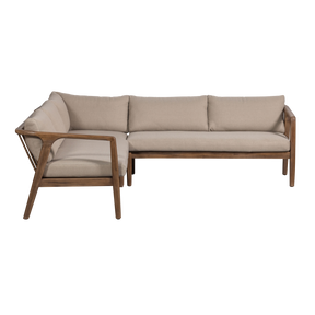 Divano da esterno in legno di acacia Rivus 227x67 cm