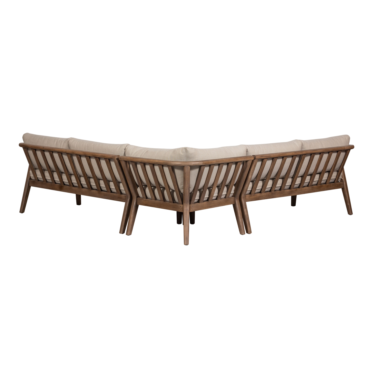 Divano da esterno in legno di acacia Rivus 227x67 cm
