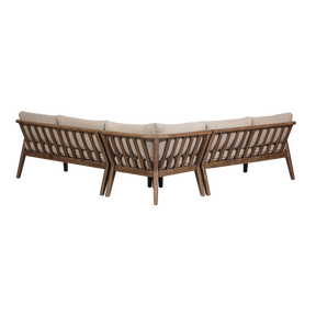Divano da esterno in legno di acacia Rivus 227x67 cm