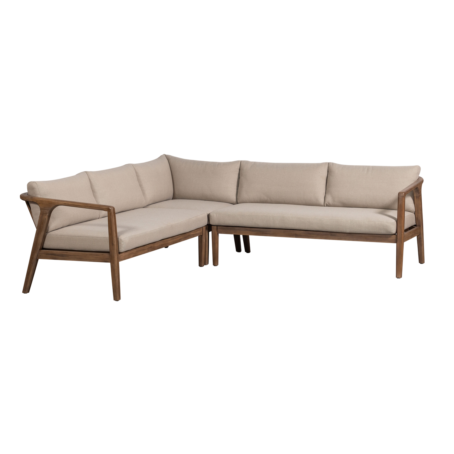 Divano da esterno in legno di acacia Rivus 227x67 cm