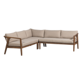 Divano da esterno in legno di acacia Rivus 227x67 cm