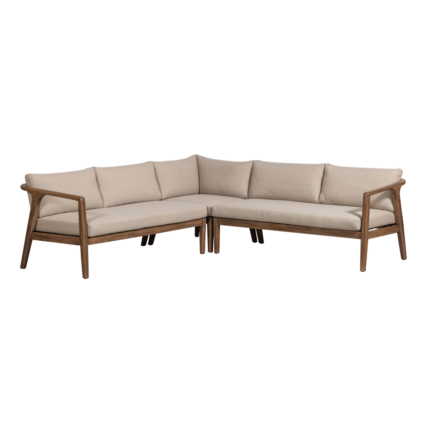 Divano da esterno in legno di acacia Rivus 227x67 cm