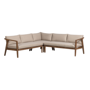 Divano da esterno in legno di acacia Rivus 227x67 cm
