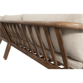 Divano da esterno in legno di acacia Rivus 227x67 cm