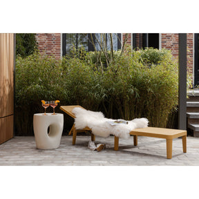Lettino da giardino in polipropilene Jinte 55x29 cm