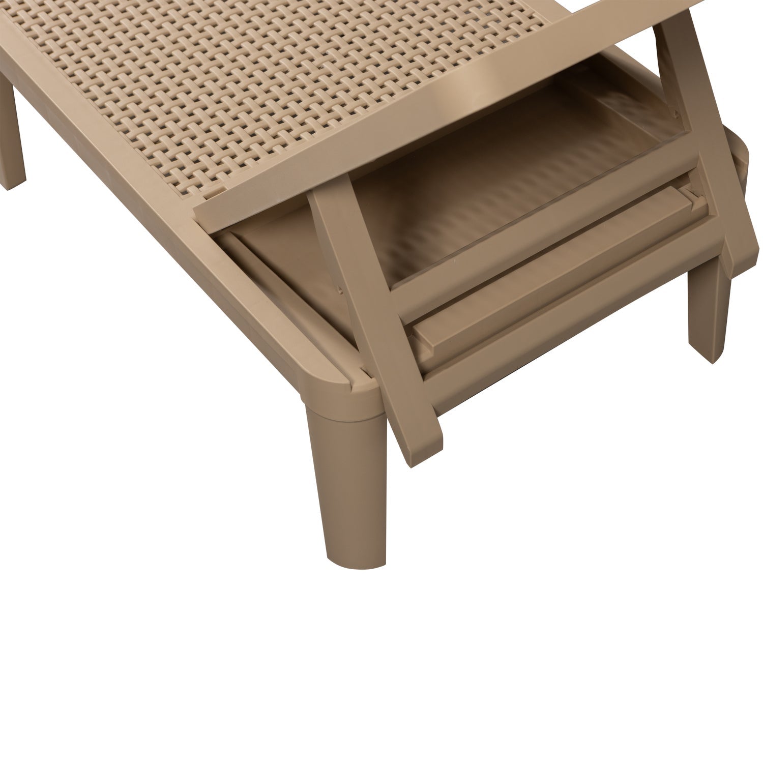 Lettino da giardino in polipropilene Jinte 55x29 cm