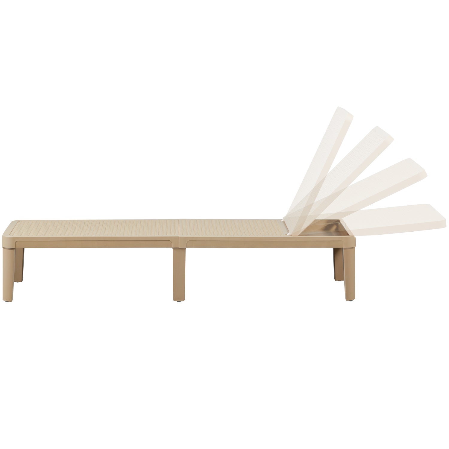 Lettino da giardino in polipropilene Jinte 55x29 cm