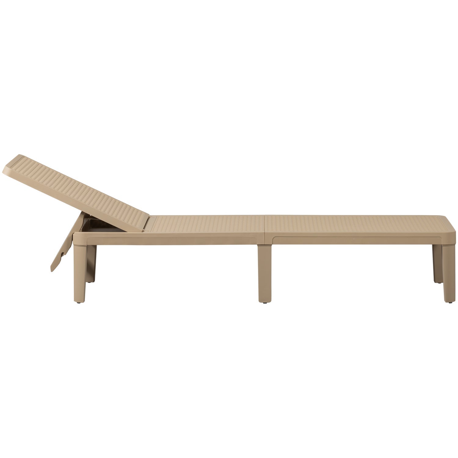 Lettino da giardino in polipropilene Jinte 55x29 cm