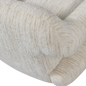 Poltrona girevole in tessuto Miva 88x70 cm
