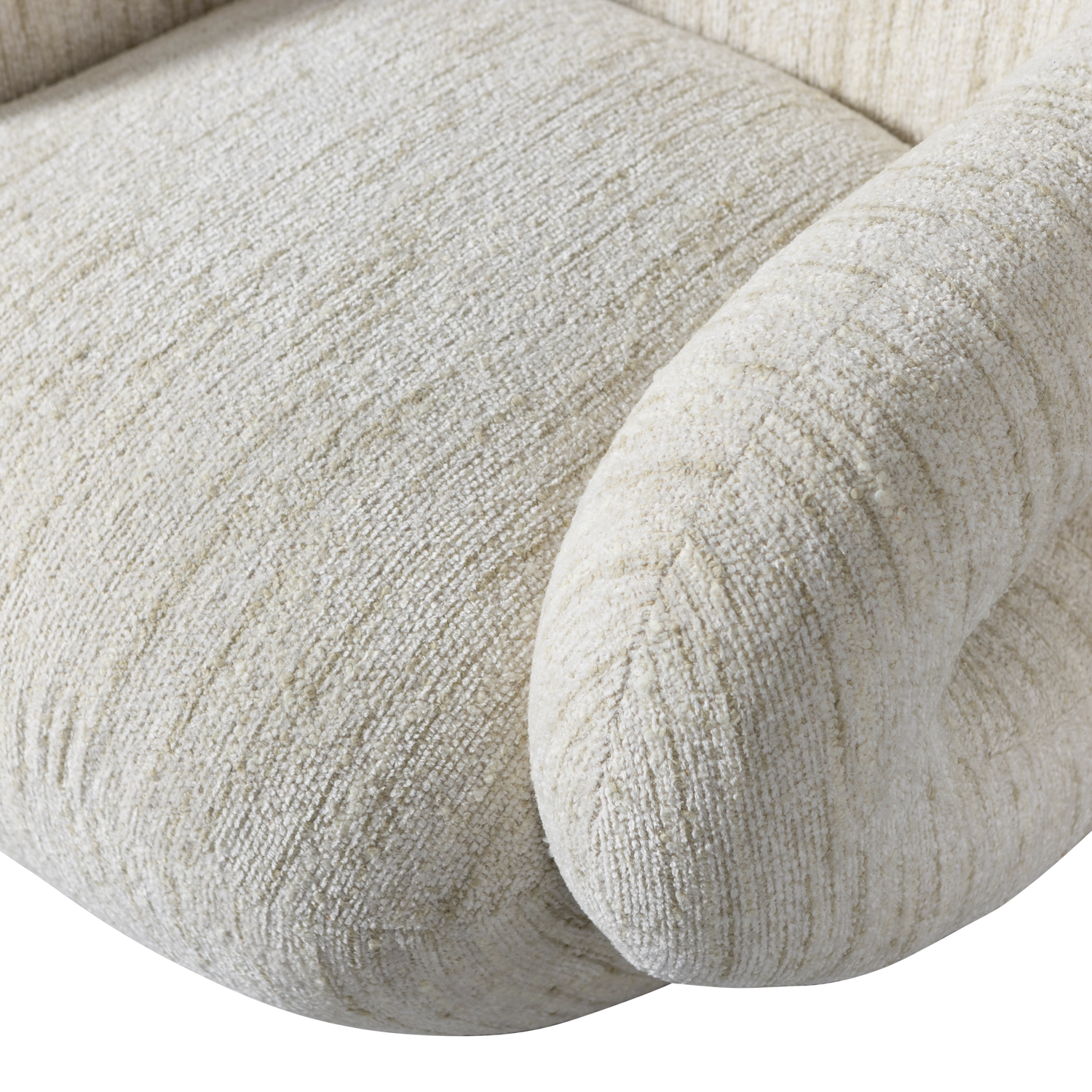 Poltrona girevole in tessuto Miva 88x70 cm