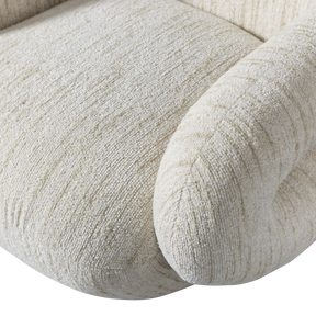 Poltrona girevole in tessuto Miva 88x70 cm