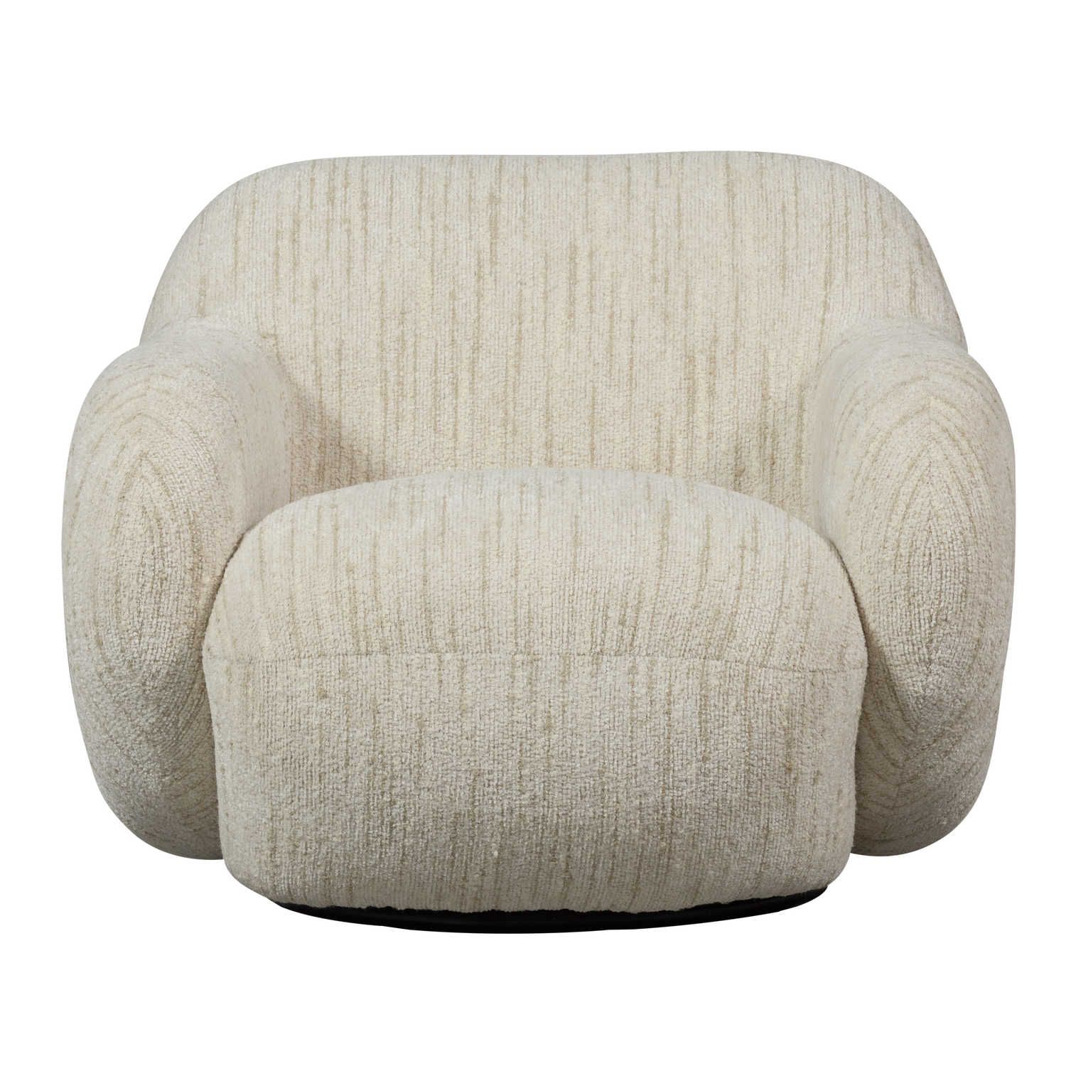 Poltrona girevole in tessuto Miva 88x70 cm