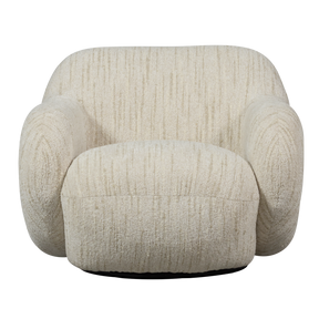 Poltrona girevole in tessuto Miva 88x70 cm