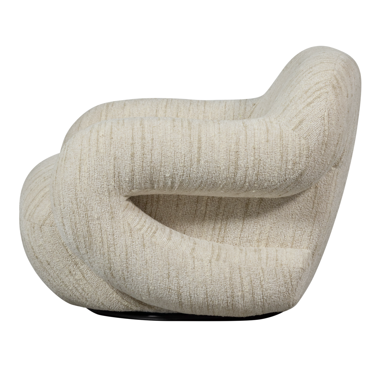 Poltrona girevole in tessuto Miva 88x70 cm