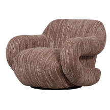 Poltrona girevole in tessuto Miva 88x70 cm