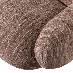 Poltrona girevole in tessuto Miva 88x70 cm