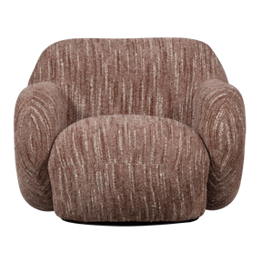 Poltrona girevole in tessuto Miva 88x70 cm