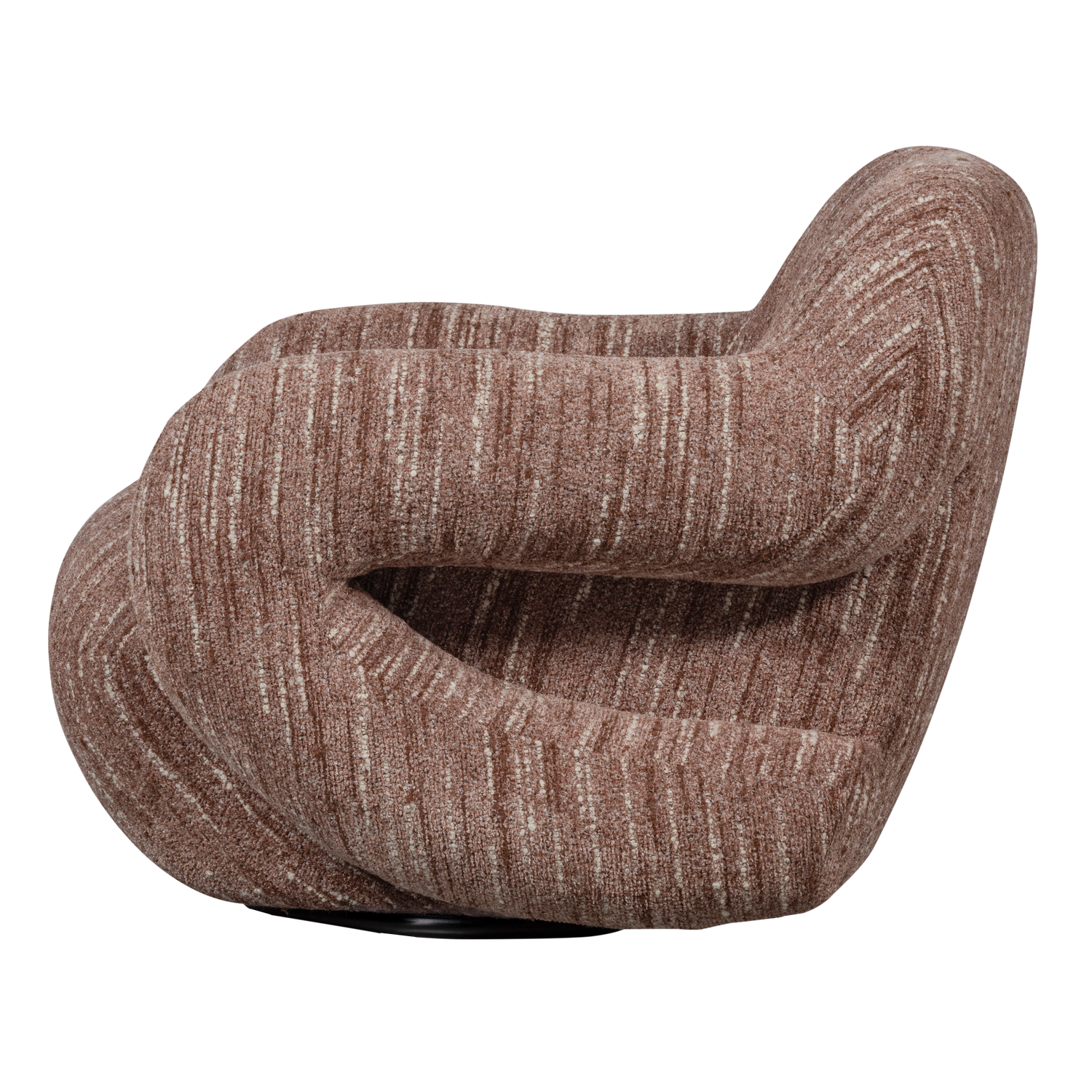 Poltrona girevole in tessuto Miva 88x70 cm