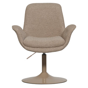 Sedia regolabile in tessuto beige Marten 70x90 cm