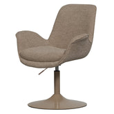 Sedia regolabile in tessuto beige Marten 70x90 cm