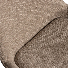 Sedia regolabile in tessuto beige Marten 70x90 cm