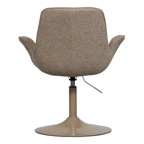 Sedia regolabile in tessuto beige Marten 70x90 cm