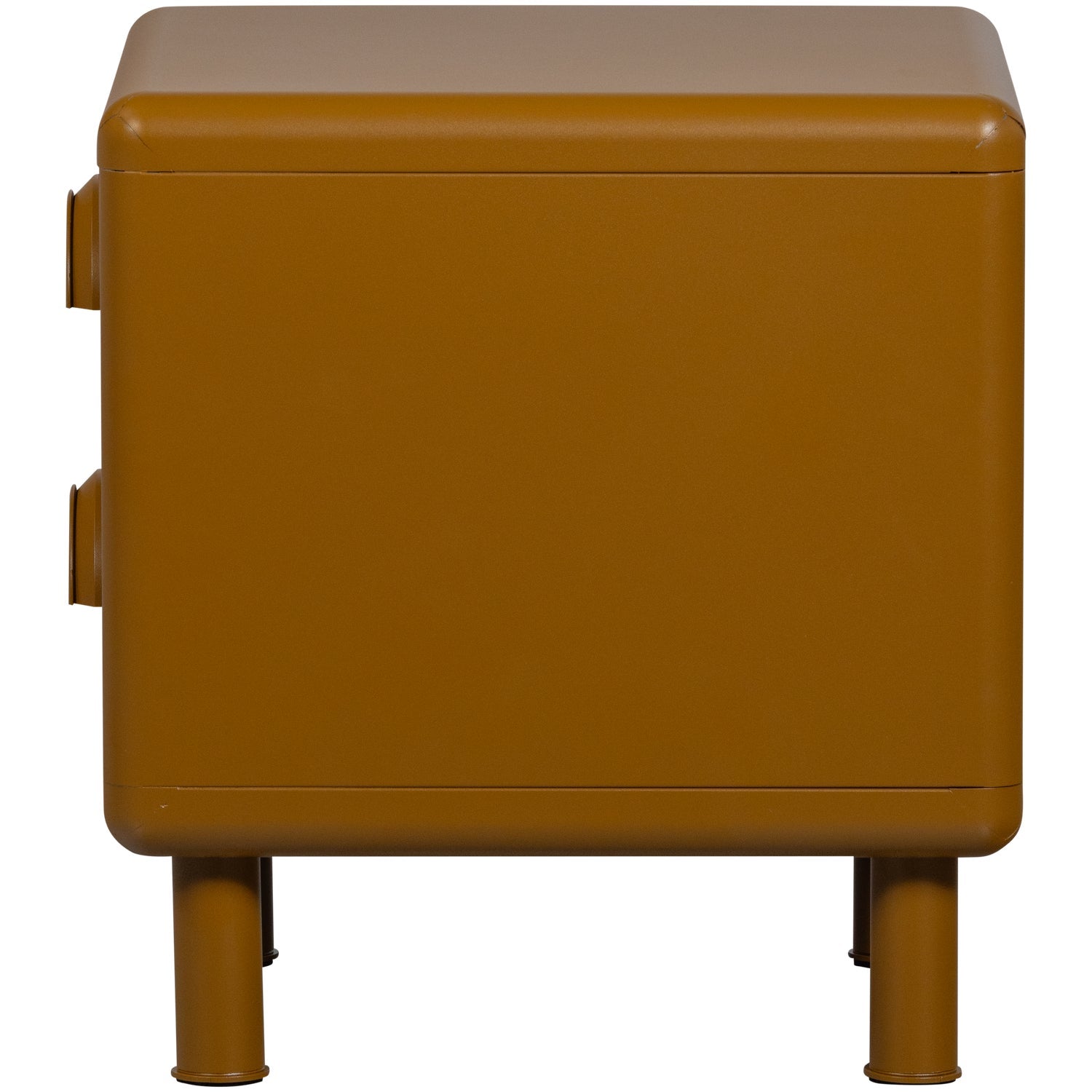 Comodino 2 cassetti con piede in metallo Rune 42x45 cm