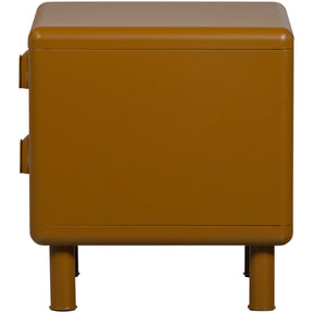 Comodino 2 cassetti con piede in metallo Rune 42x45 cm