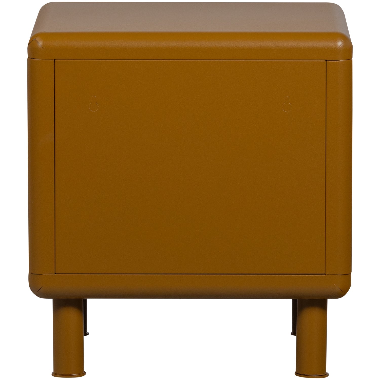 Comodino 2 cassetti con piede in metallo Rune 42x45 cm