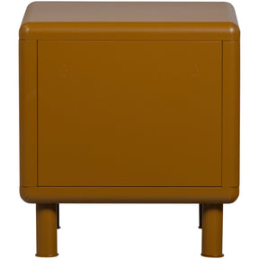 Comodino 2 cassetti con piede in metallo Rune 42x45 cm