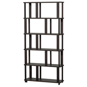 Libreria a giorno marrone Riss 90x186 cm