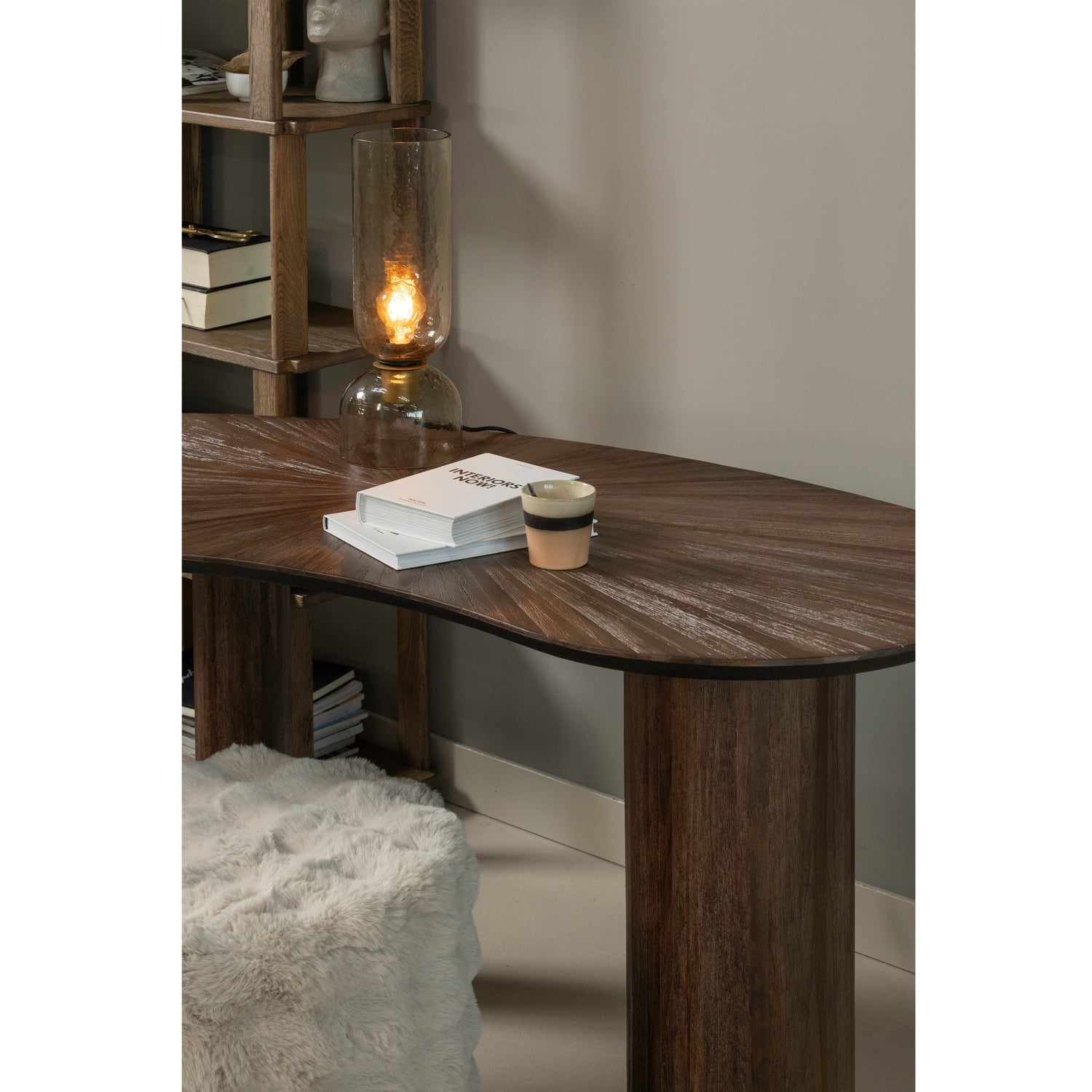Scrivania in legno duro di teak Sun 150x76 cm
