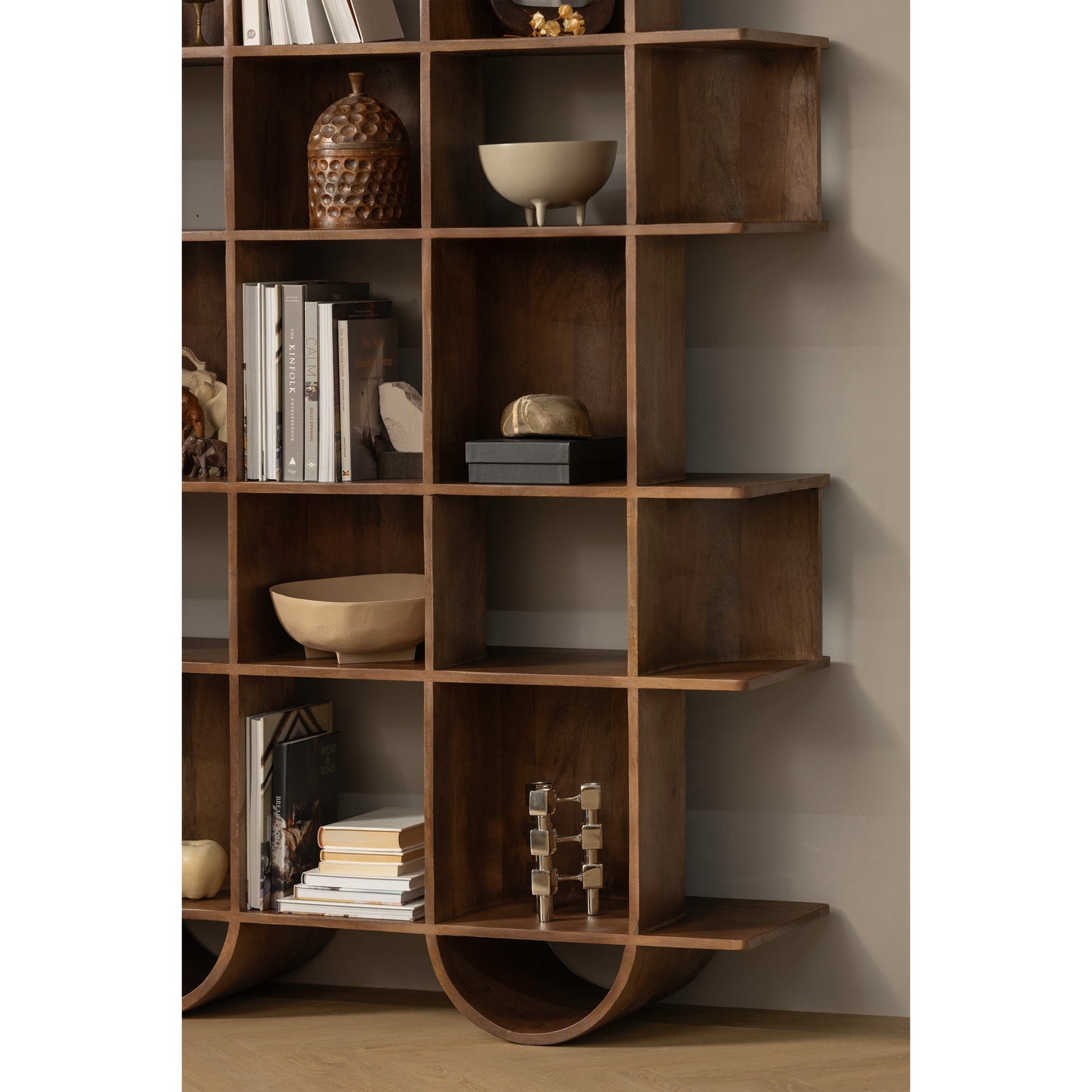 Libreria a giorno in legno di mango Sinne 180x130 cm