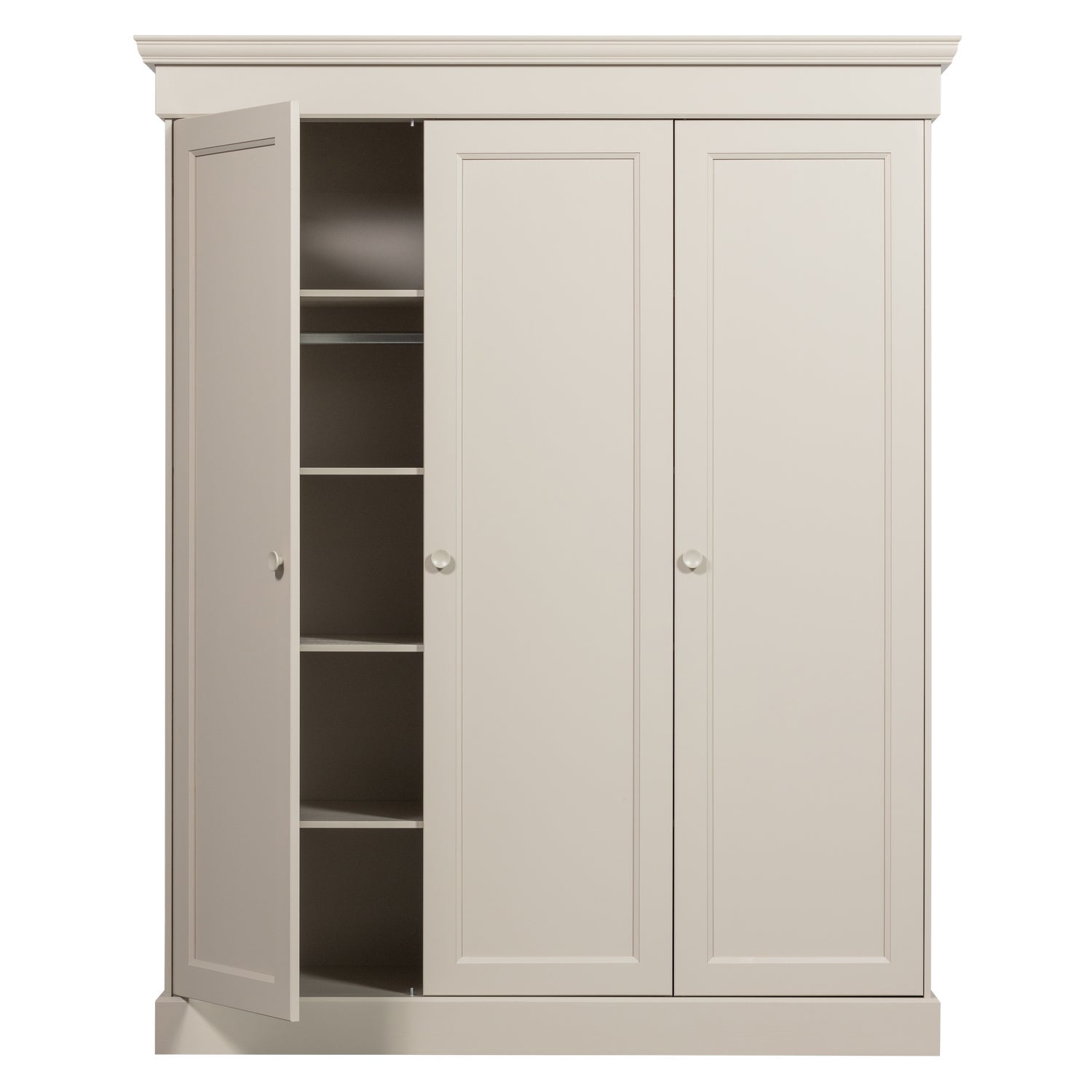 Armadio 3 ante in legno di pino Olivia 171x212 cm
