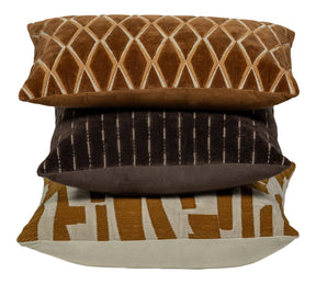 Set di 3 cuscini decorativi in cotone Isai