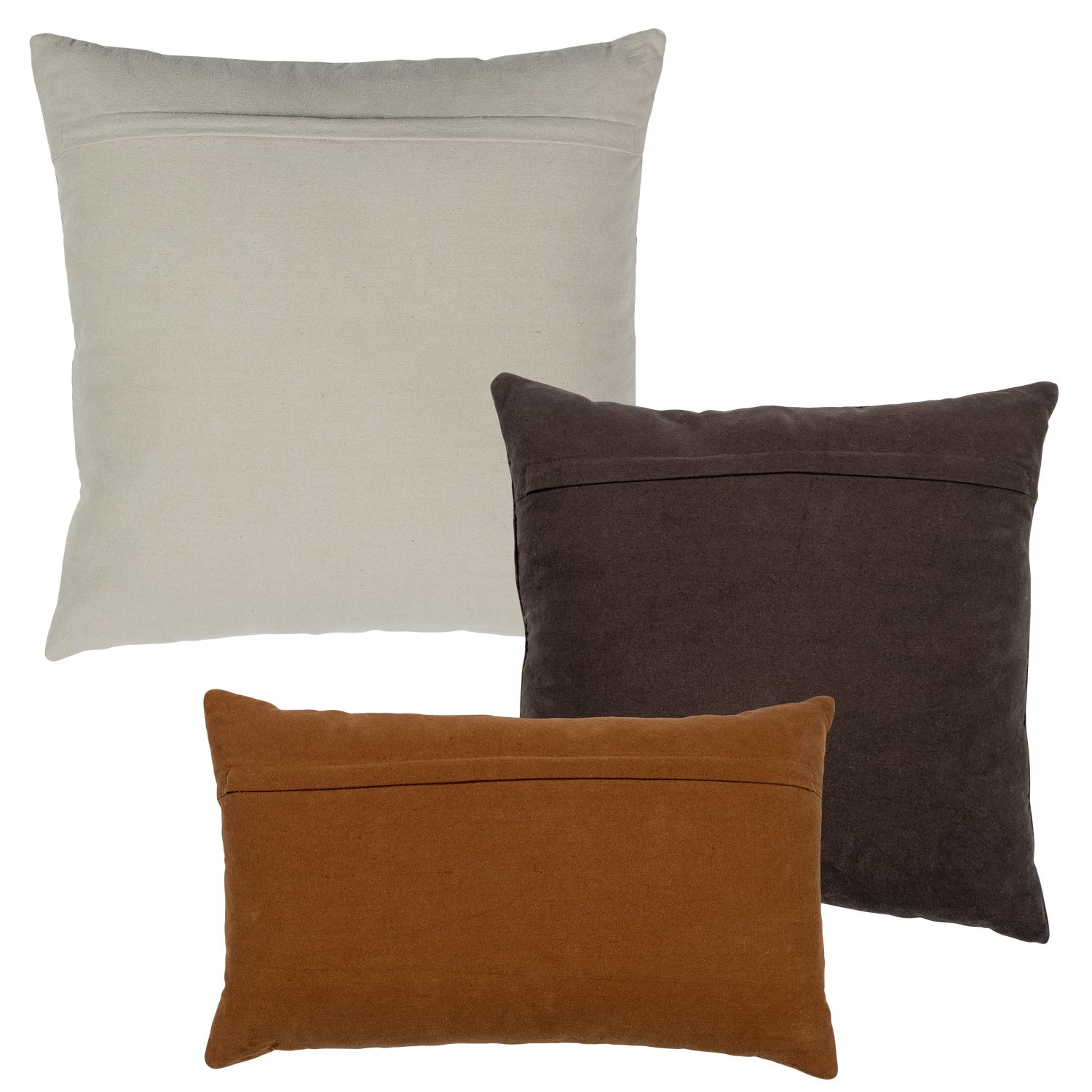 Set di 3 cuscini decorativi in cotone Isai