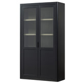 Vetrina 2 ante in legno di pino Gunnar 120x217 cm