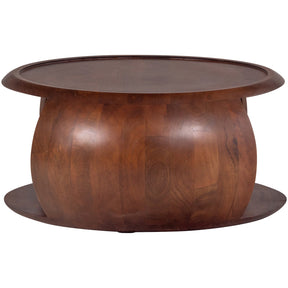 Tavolino tondo in legno di mango marrone Cole 72x36 cm