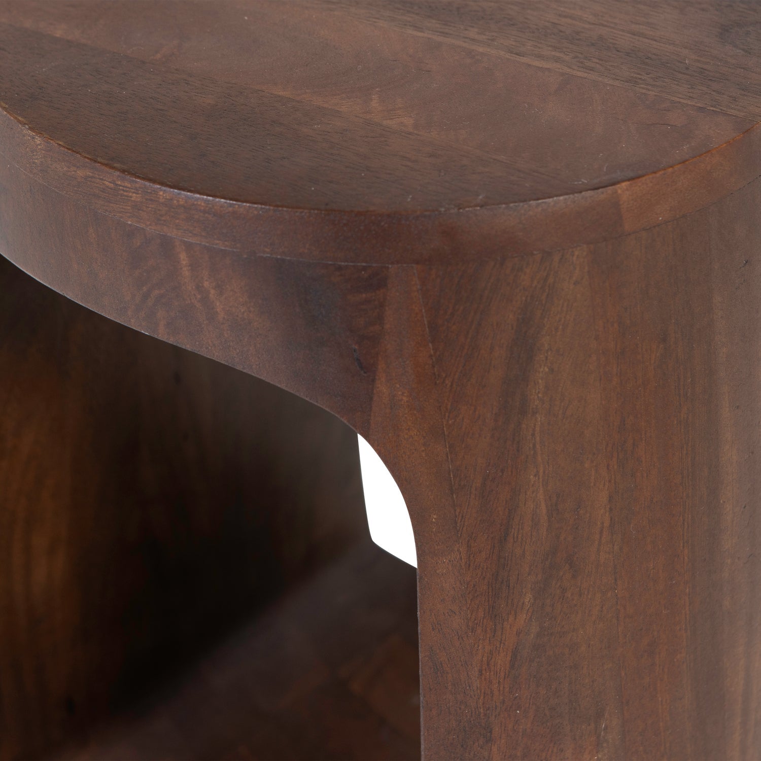 Tavolino in legno di mango noce Bayo 33x45 cm
