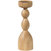 Candeliere in legno di mango rovere Liske 11x35 cm