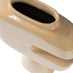 Vaso in alluminio sabbia Gianna 21x31 cm