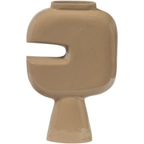 Vaso in alluminio sabbia Gianna 21x31 cm