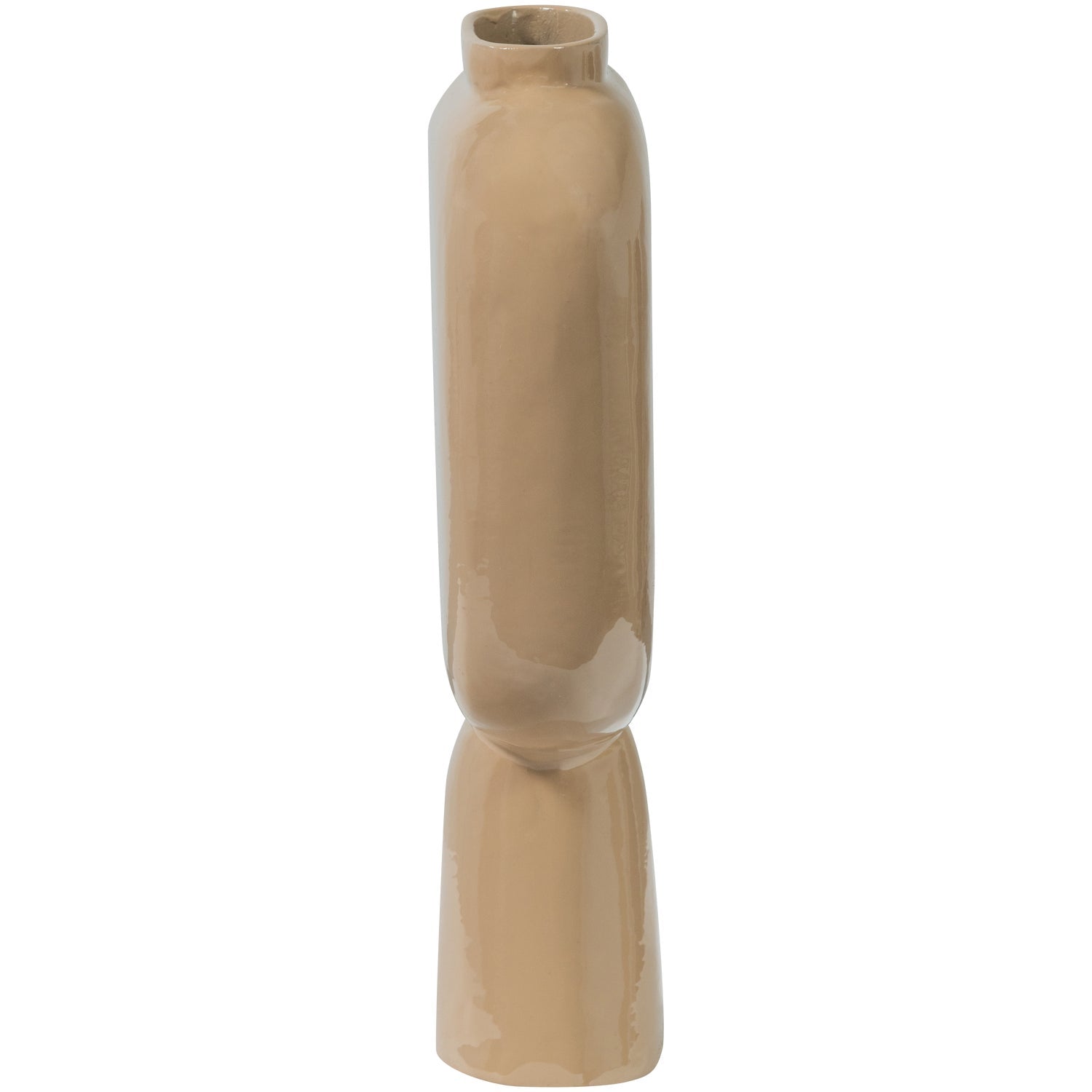 Vaso in alluminio sabbia Gianna 21x31 cm