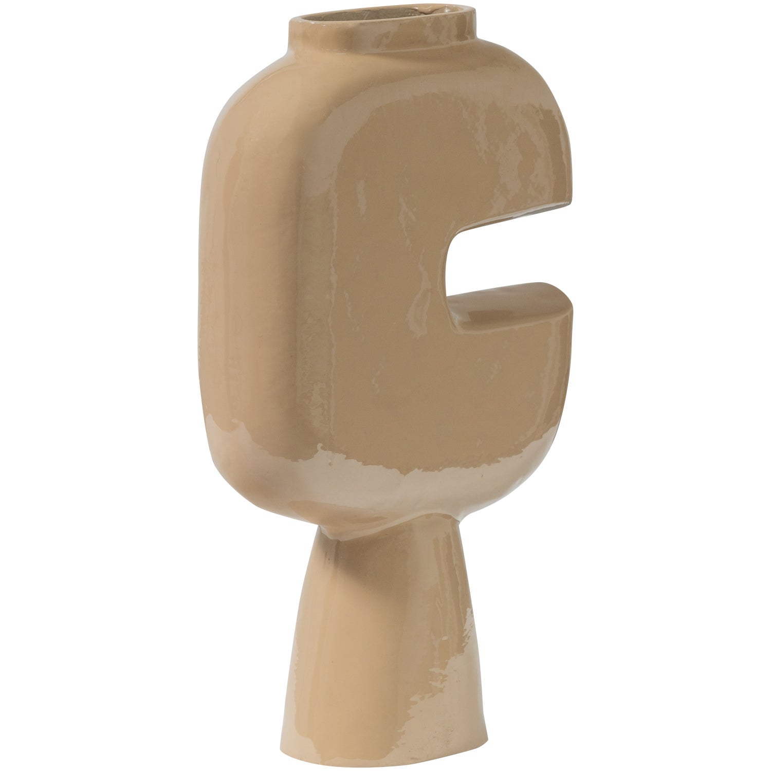 Vaso in alluminio sabbia Gianna 21x31 cm