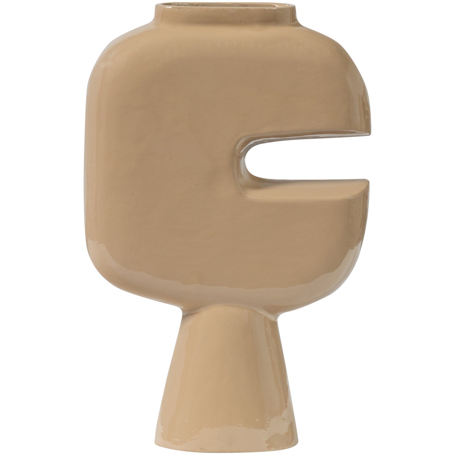 Vaso in alluminio sabbia Gianna 21x31 cm
